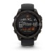 Умные часы Garmin Fenix 8 47mm Sapphire Solar Carbon Grey DLC Titanium с черным ремешком