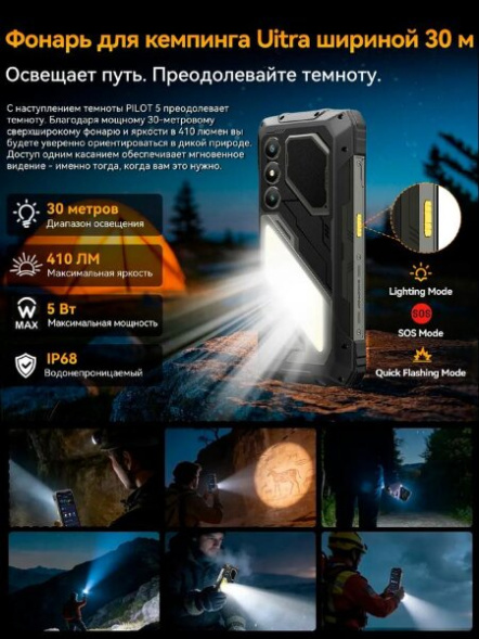 Смартфон Blackview Oscal Pilot 5 8/256Gb Black