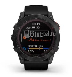 Умные часы Garmin Fenix 7X Solar, Сланцево-серый с черным ремешком