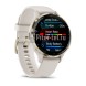 Умные часы Garmin Venu 3S 41mm Advanced GPS Smartwatch Ivory Gold с светло-бежевым ремешком