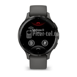Умные часы Garmin Venu 3S 41mm Advanced GPS Smartwatch Pebble Gray с темно-серым ремешком