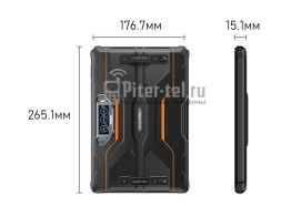 Планшет Oukitel RT8 6+6/256Gb Black с подставкой